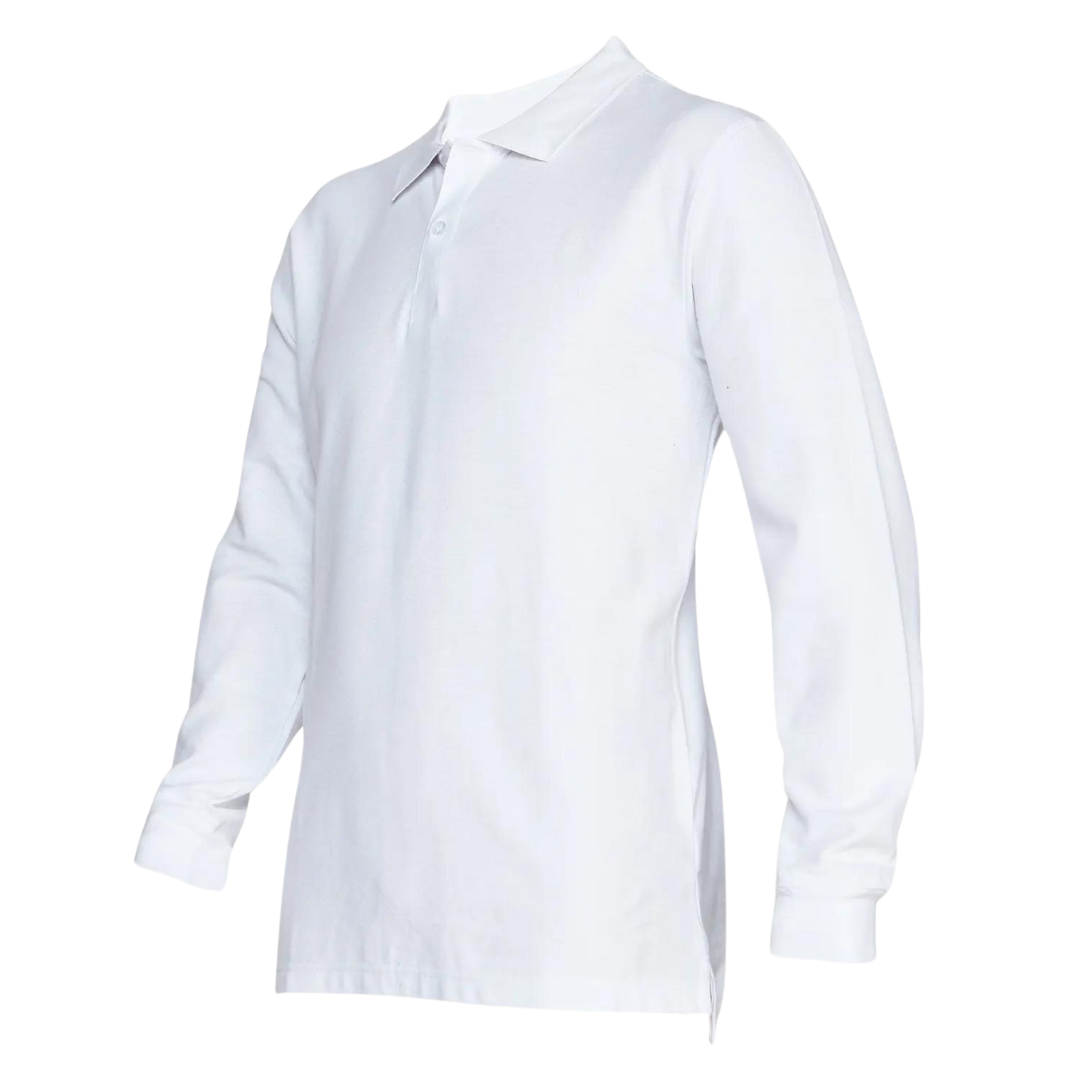 Polera Hombre Manga Larga Cuello Piqué