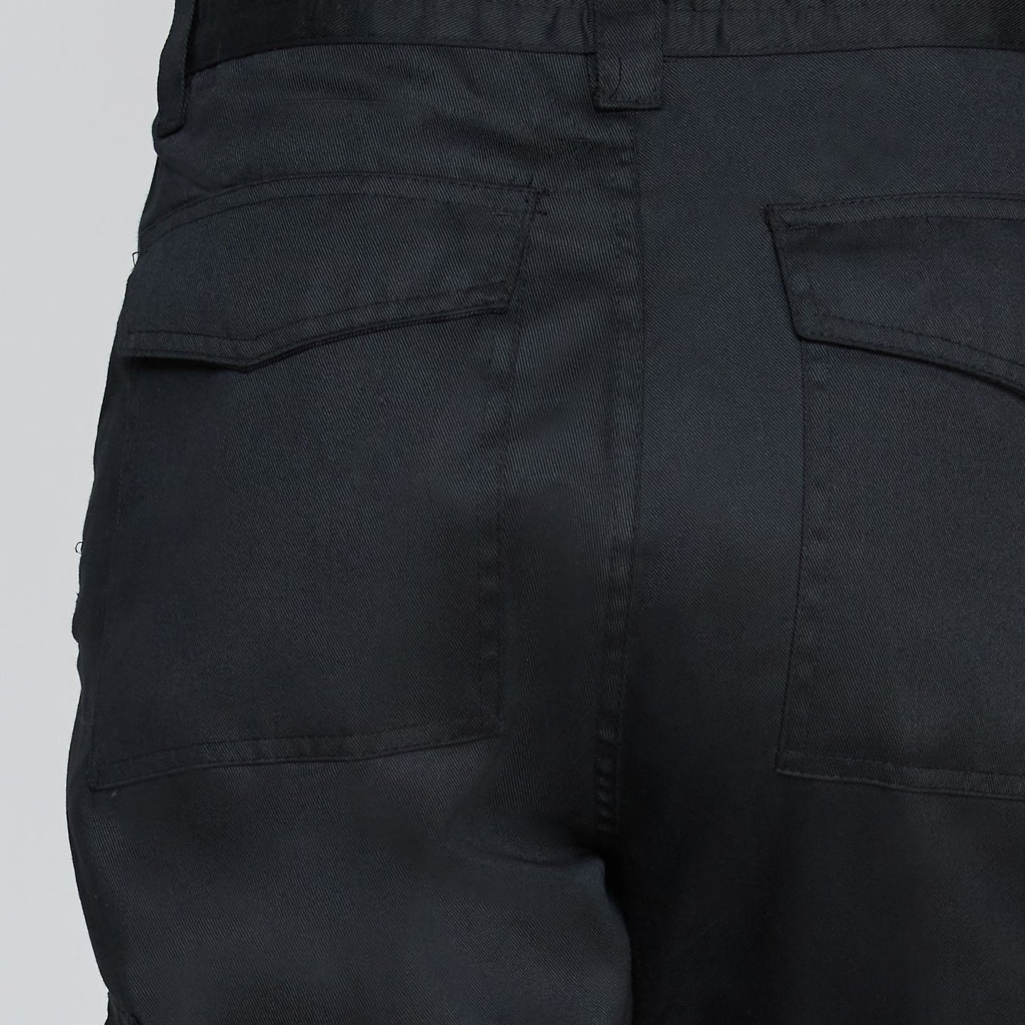 Pantalón Cargo Gabardina Cintura Elasticada